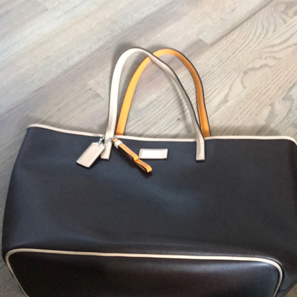 Coach leather tote